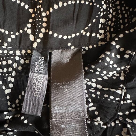 Bisou Bisou Black/White Sheer Top  8631 - Picture 7 of 9